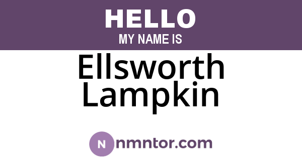 Ellsworth Lampkin