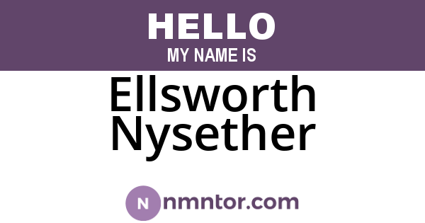 Ellsworth Nysether