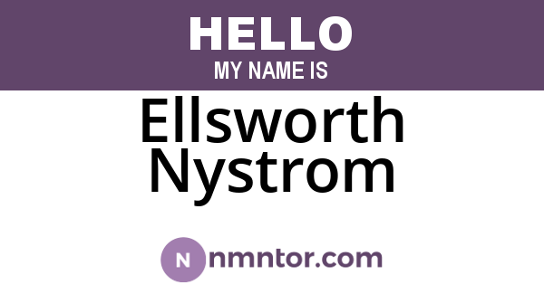 Ellsworth Nystrom