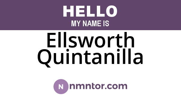 Ellsworth Quintanilla