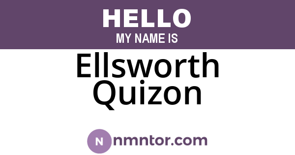 Ellsworth Quizon