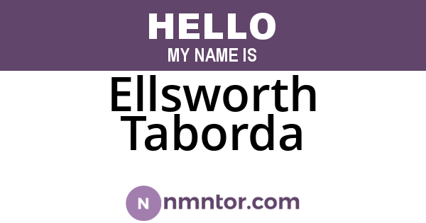 Ellsworth Taborda