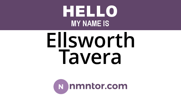 Ellsworth Tavera