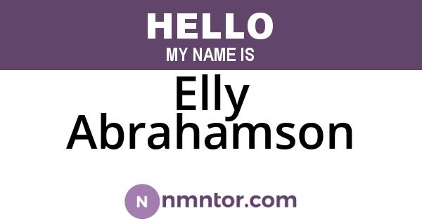 Elly Abrahamson