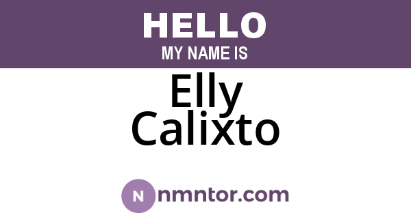 Elly Calixto