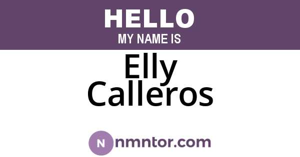 Elly Calleros