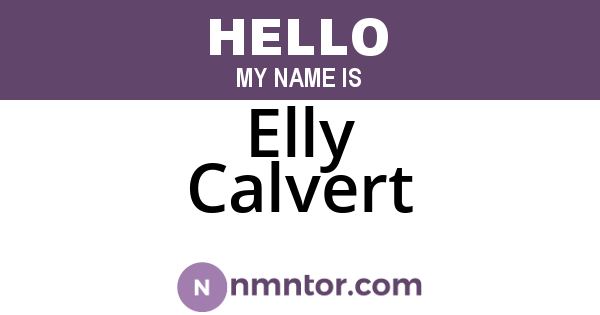 Elly Calvert