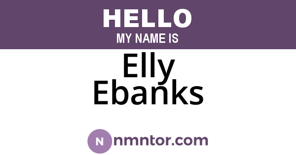 Elly Ebanks