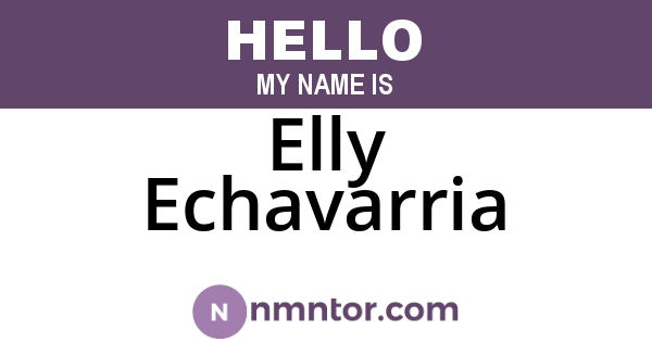Elly Echavarria