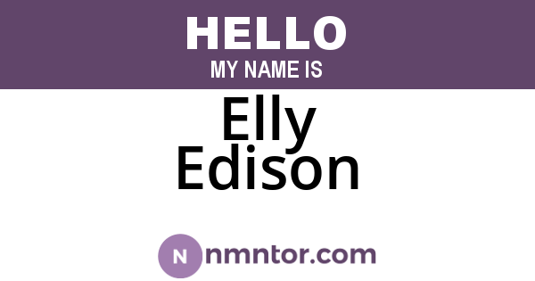 Elly Edison