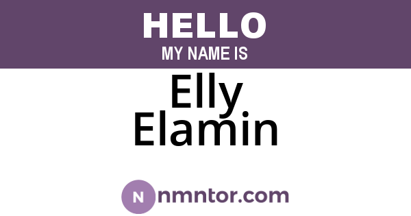 Elly Elamin