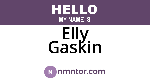 Elly Gaskin
