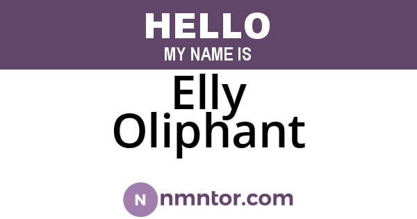 Elly Oliphant