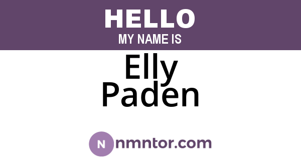 Elly Paden