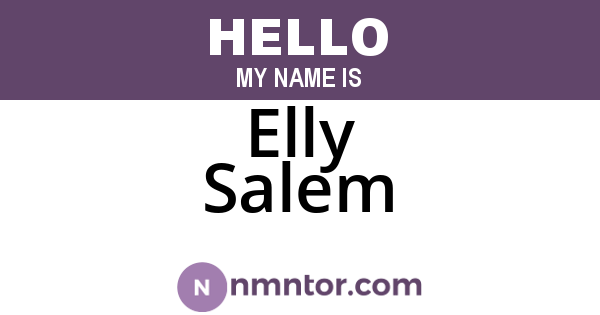 Elly Salem