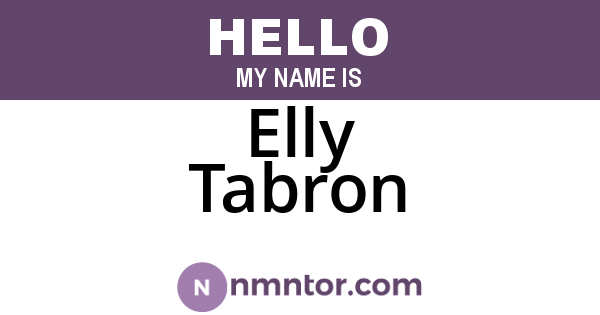 Elly Tabron