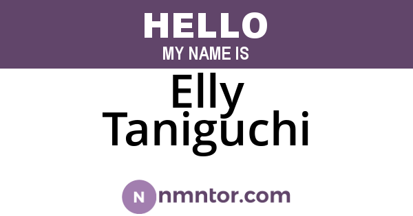 Elly Taniguchi