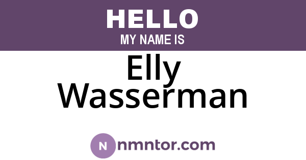Elly Wasserman