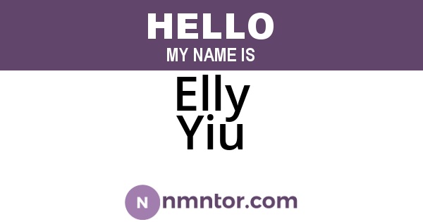 Elly Yiu