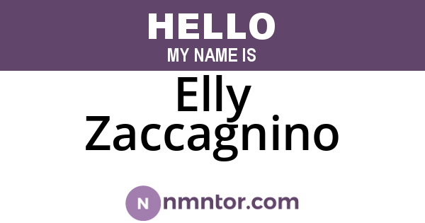 Elly Zaccagnino