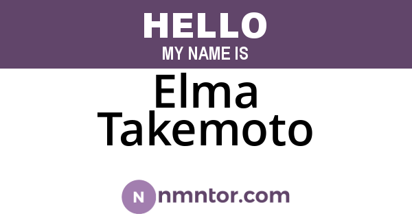 Elma Takemoto
