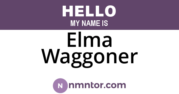 Elma Waggoner