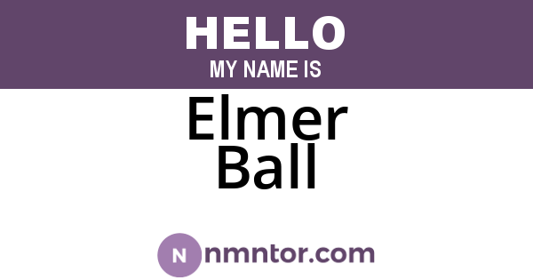 Elmer Ball