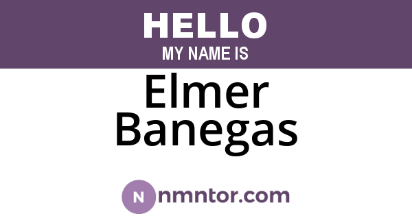 Elmer Banegas