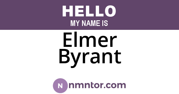 Elmer Byrant