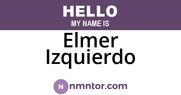 Elmer Izquierdo