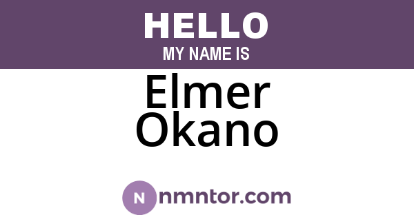 Elmer Okano