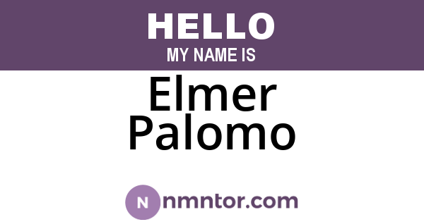 Elmer Palomo