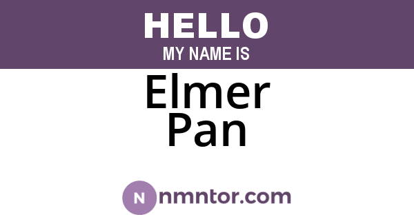 Elmer Pan