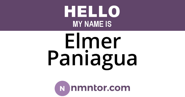 Elmer Paniagua