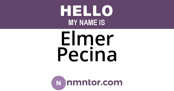 Elmer Pecina