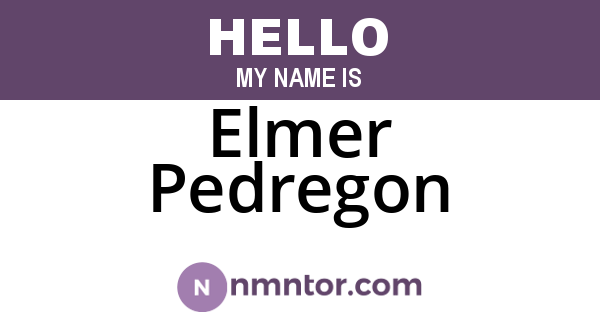 Elmer Pedregon