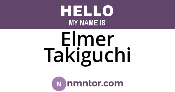 Elmer Takiguchi