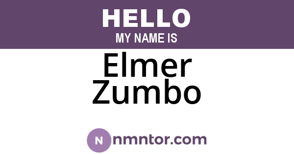 Elmer Zumbo