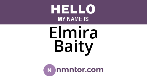 Elmira Baity