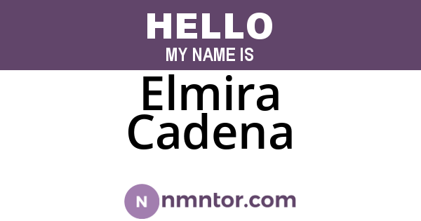 Elmira Cadena