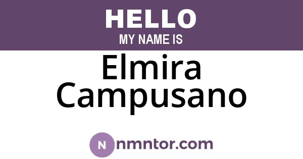 Elmira Campusano