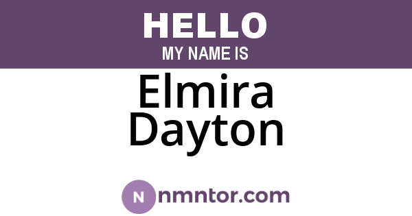 Elmira Dayton