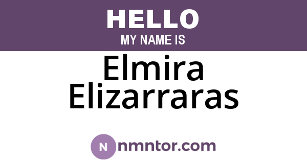 Elmira Elizarraras
