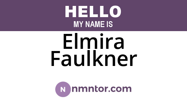 Elmira Faulkner