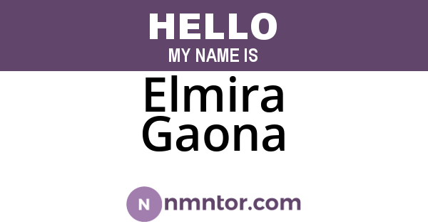 Elmira Gaona