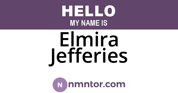 Elmira Jefferies
