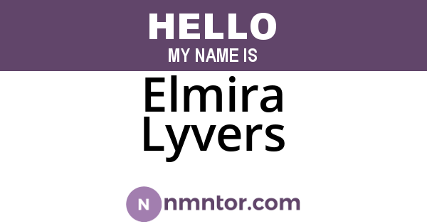 Elmira Lyvers