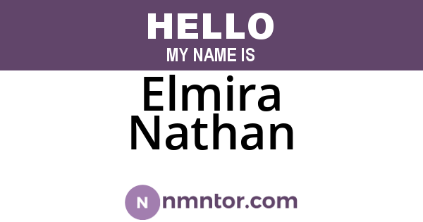 Elmira Nathan
