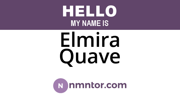 Elmira Quave