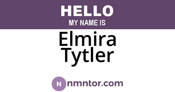 Elmira Tytler